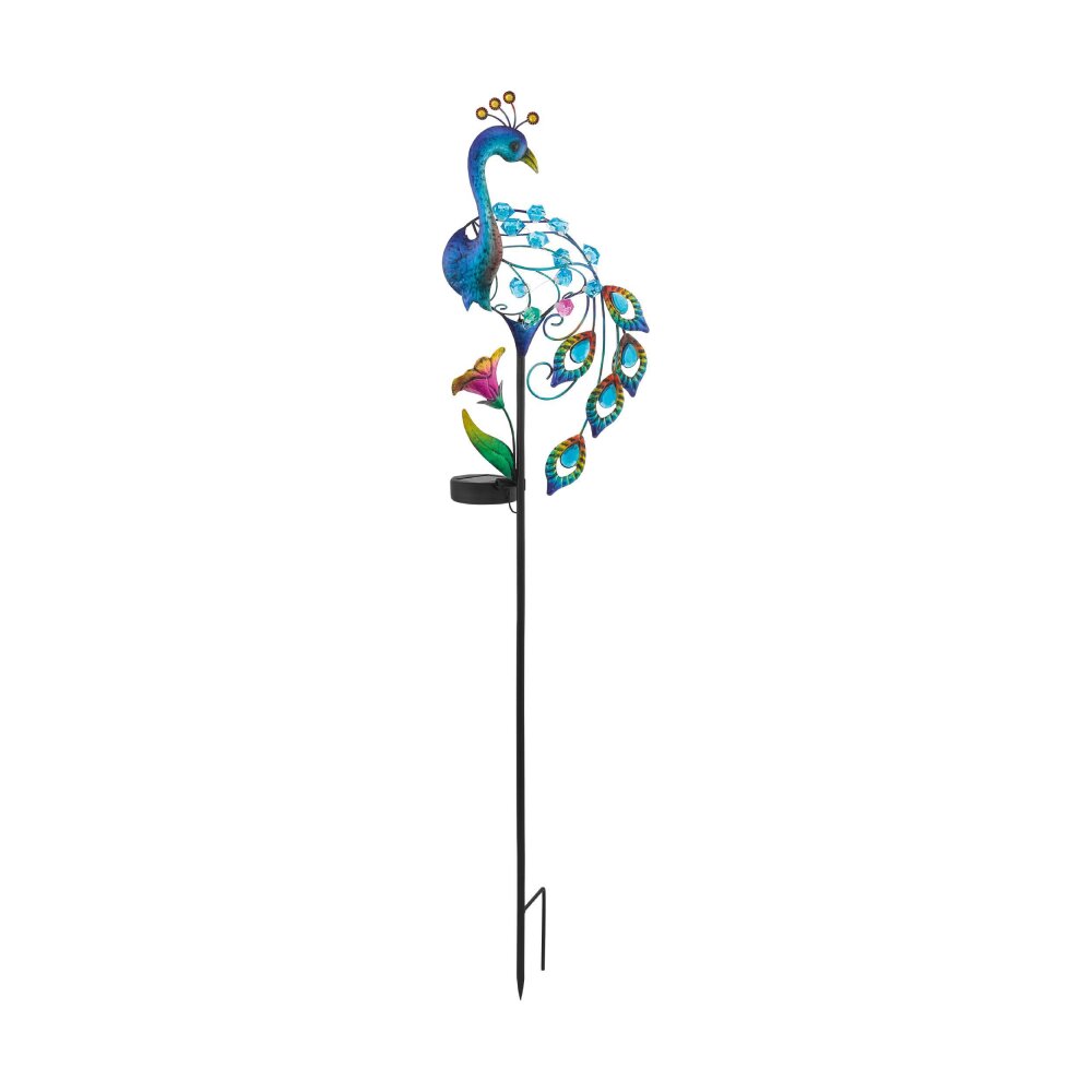 Eglo Lampor PFAU dekorativ belysning, Solcellsfigur, Solcellslampa LED Svart, 12-ljuskällor main product photo