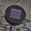 Mesan dekorativ belysning, kullampa, Solcellslampa LED Svart, Silver, 1-ljuskällor