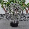 Kupa dekorativ belysning, kullampa, Solcellslampa LED Svart, Silver, 2-ljuskällor