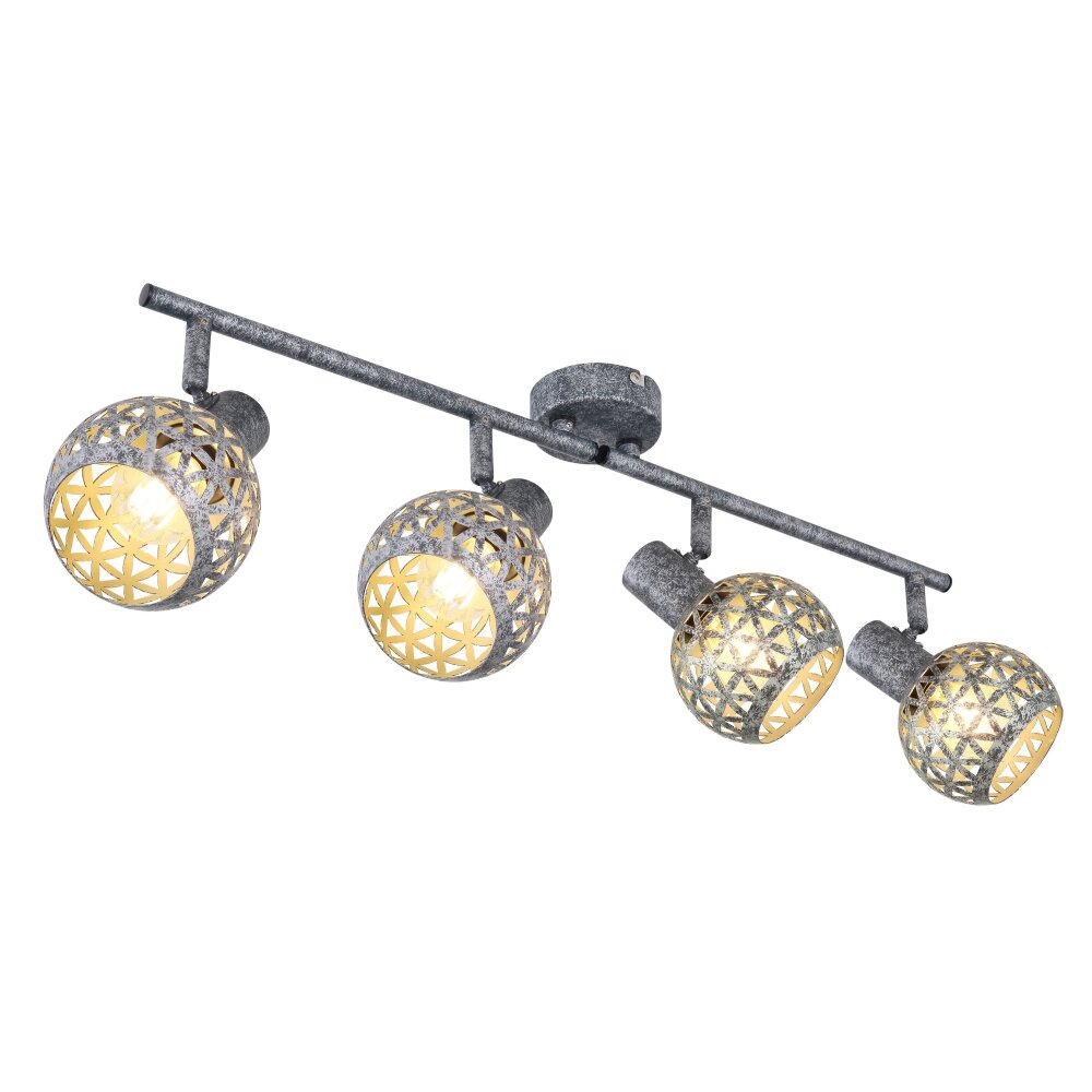 Globo LELA Taklampa Antiksilver, 4-ljuskällor main product photo