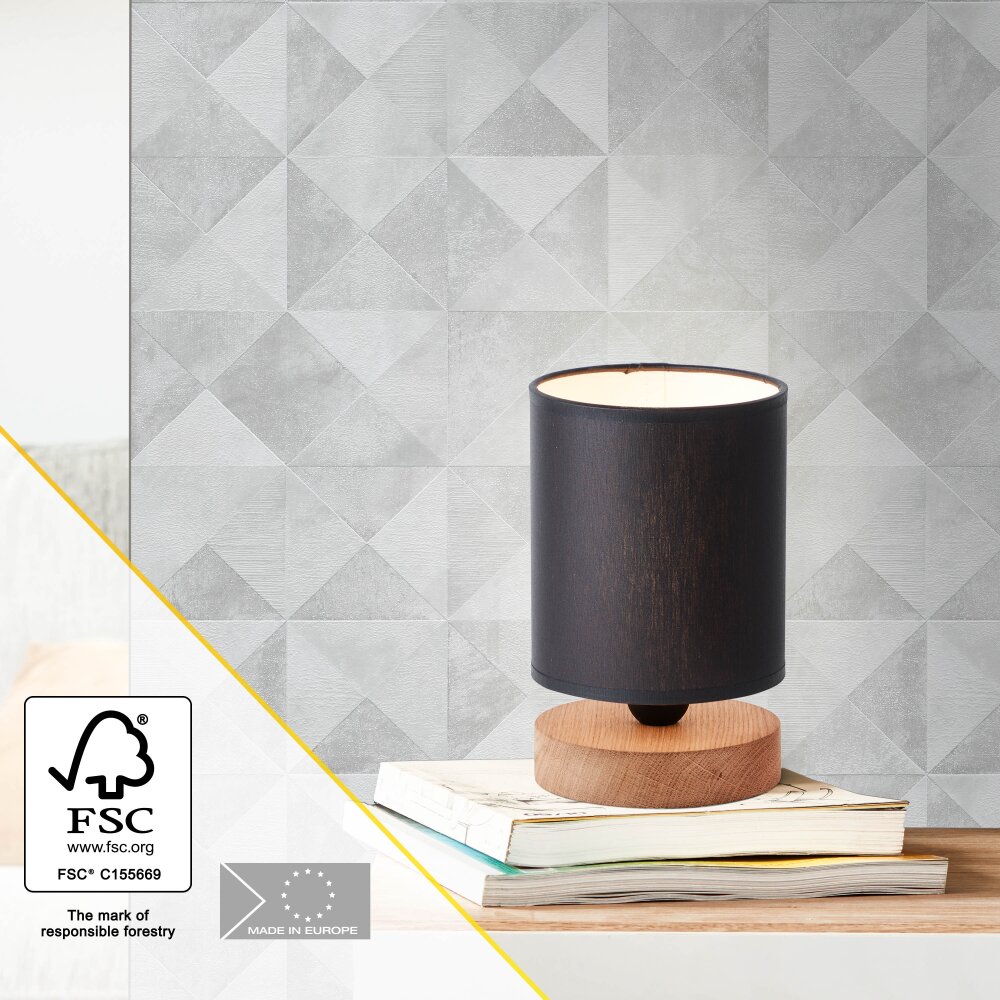 Brilliant Vonnie Bordslampa Trä ljus, Vit, 1-ljuskällor main product photo