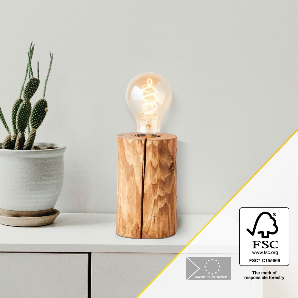 Brilliant Lampor Trabo Bordslampa Trä ljus, 1-ljuskällor main product photo