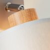 Brilliant Vonnie Vägglampa Grått, Trä ljus, 1-ljuskällor