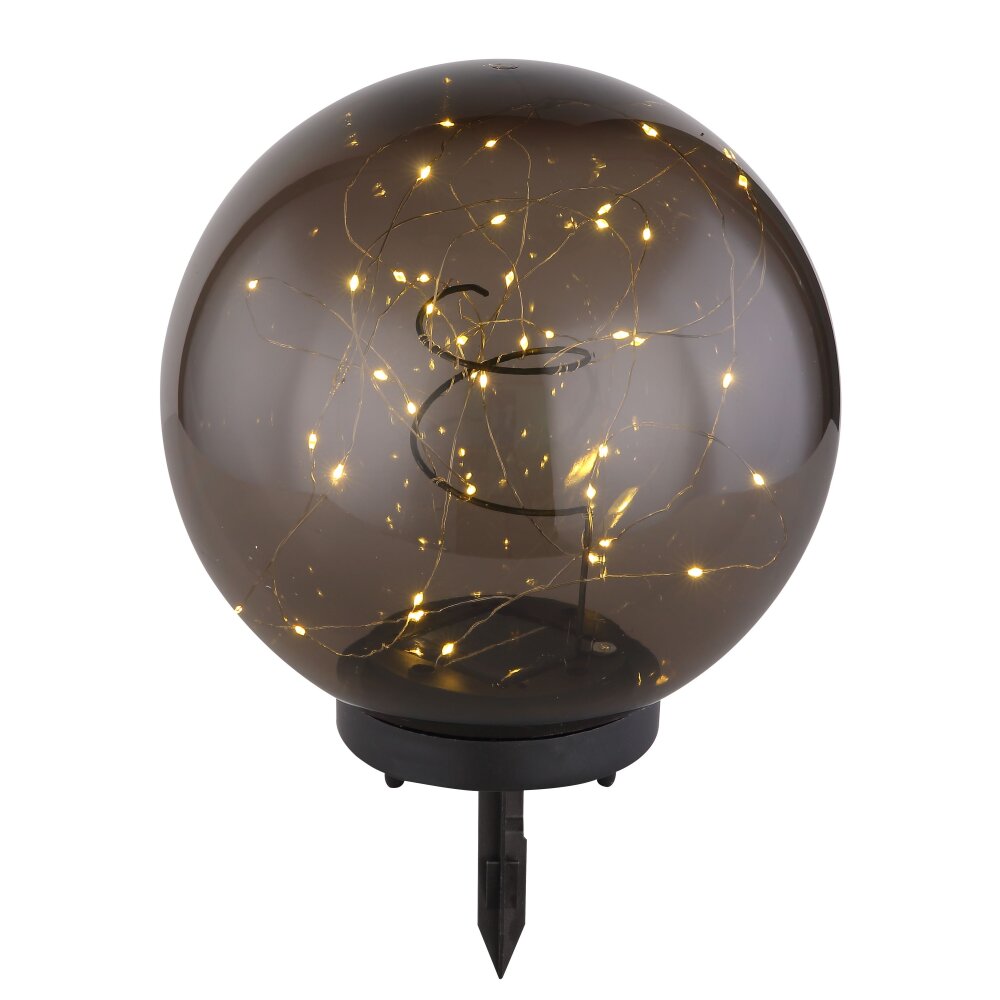 Globo kullampa, Solcellslampa, gångvägslampa LED Svart, 40-ljuskällor main product photo
