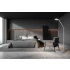 Fabas Luce Regina Golvlampa, Golvlampa LED Aluminium, 1-ljuskällor