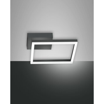 Fabas Luce Bard Vägglampa LED Antracit, 1-ljuskällor Fabas Luce Bard Vägglampa LED Antracit, 1-ljuskällor