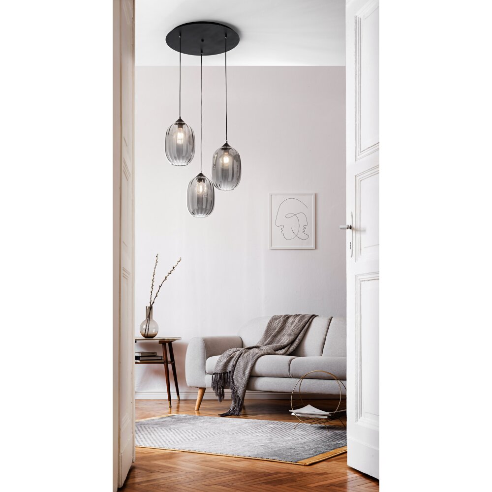 Fabas Luce Infinity Pendelbelysning Svart, 3-ljuskällor main product photo