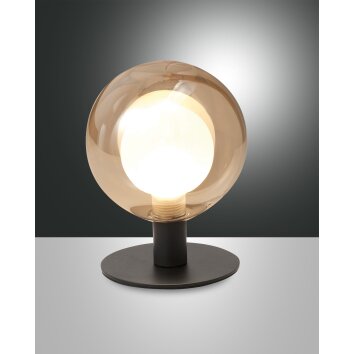 Fabas Luce Teramo Bordslampa LED Svart, 1-ljuskällor Fabas Luce Teramo Bordslampa LED Svart, 1-ljuskällor