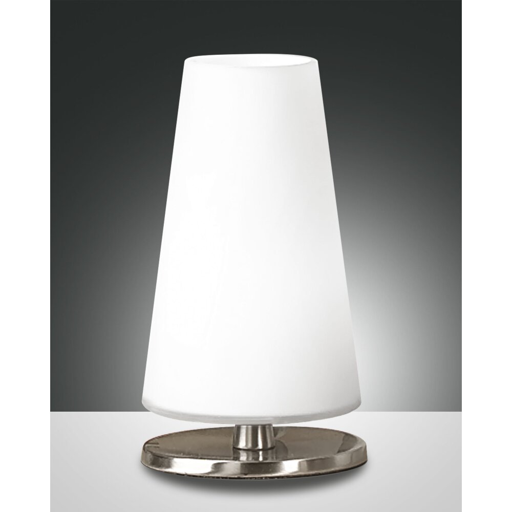 Fabas Luce Milady Bordslampa LED Nickel matt, 1-ljuskällor main product photo