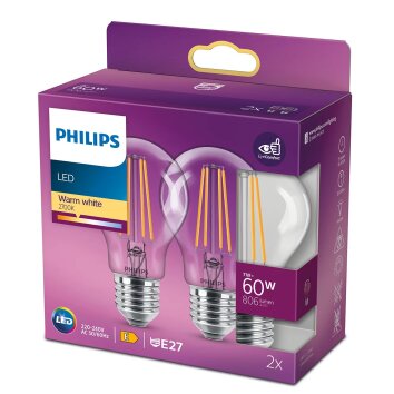 Philips Lampor E27 LED 7 Watt varmvit 806 Lumen