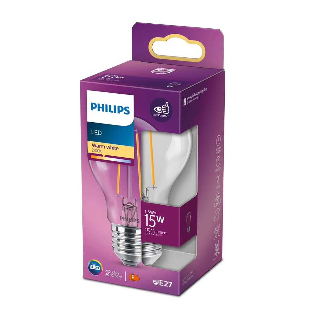 Philips Lampor 150 Genomskinlig, klar, 1-ljuskällor main product photo