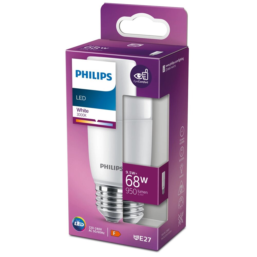 Philips Lampor E27 LED 9.5 Watt varmvit 950 Lumen main product photo