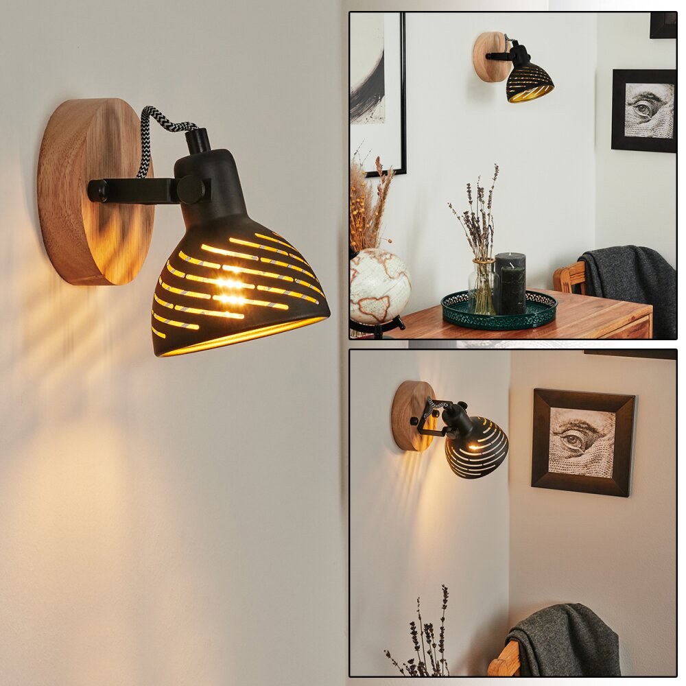 Osina Vägglampa Naturfärger, Svart, 1-ljuskällor main product photo