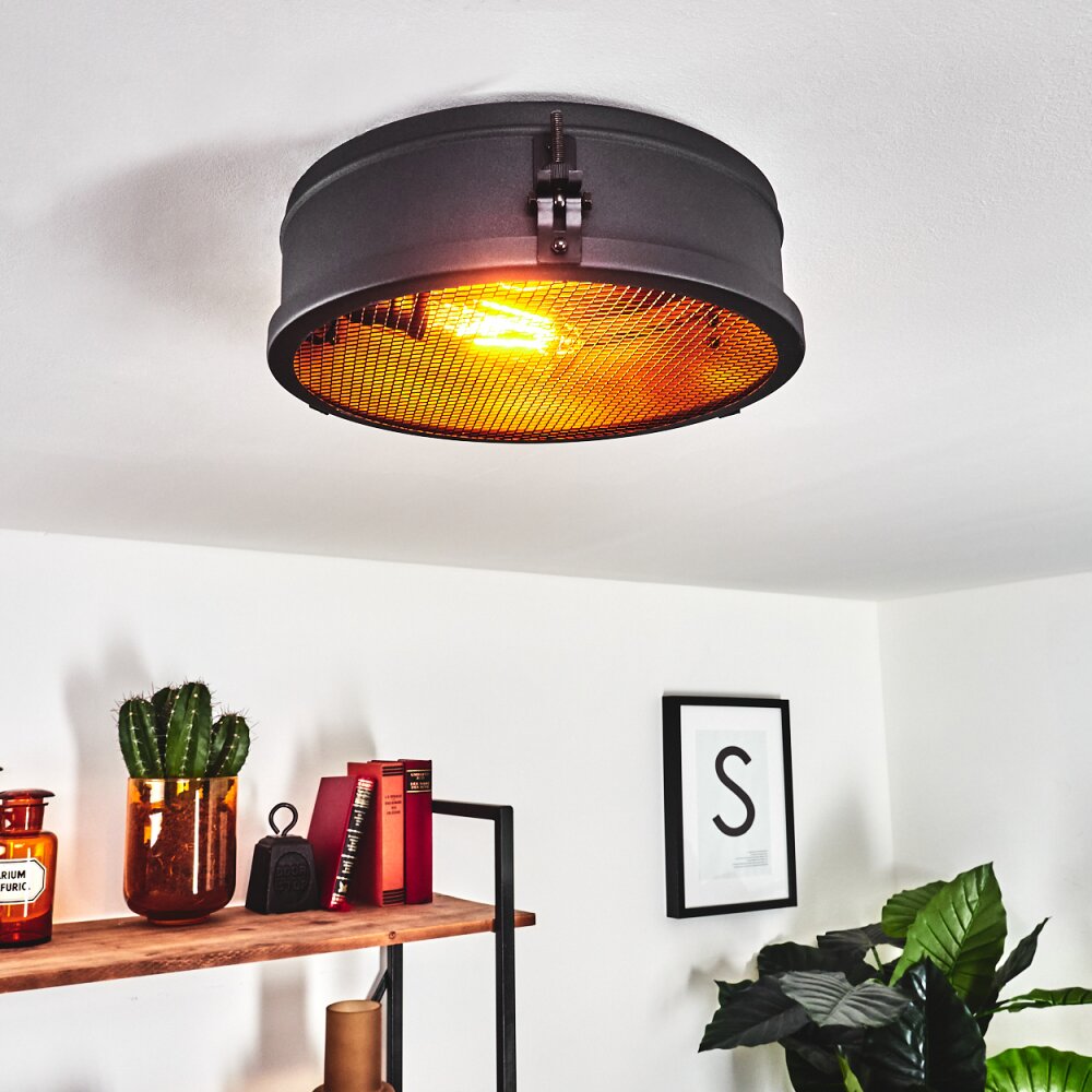 Lofthus Taklampa Svart, 1-ljuskällor main product photo