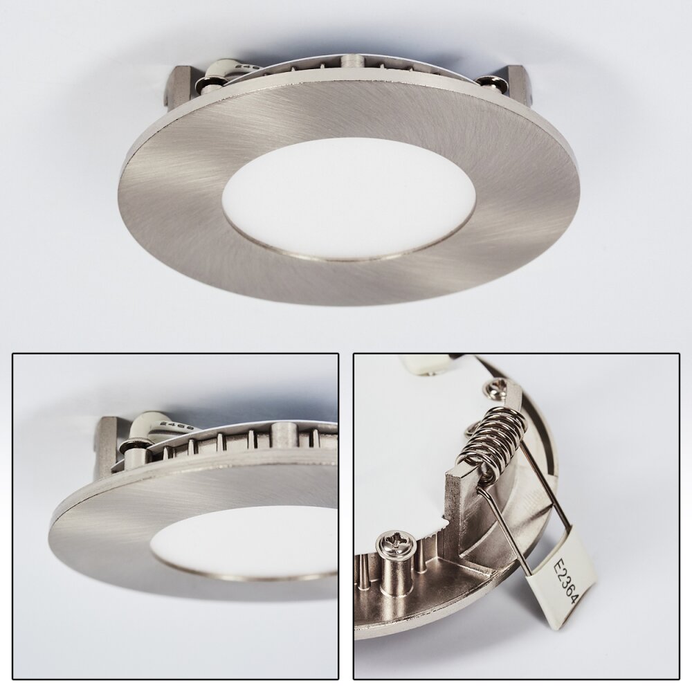 Finsrud Infälld lampa LED Nickel matt, 1-ljuskällor main product photo