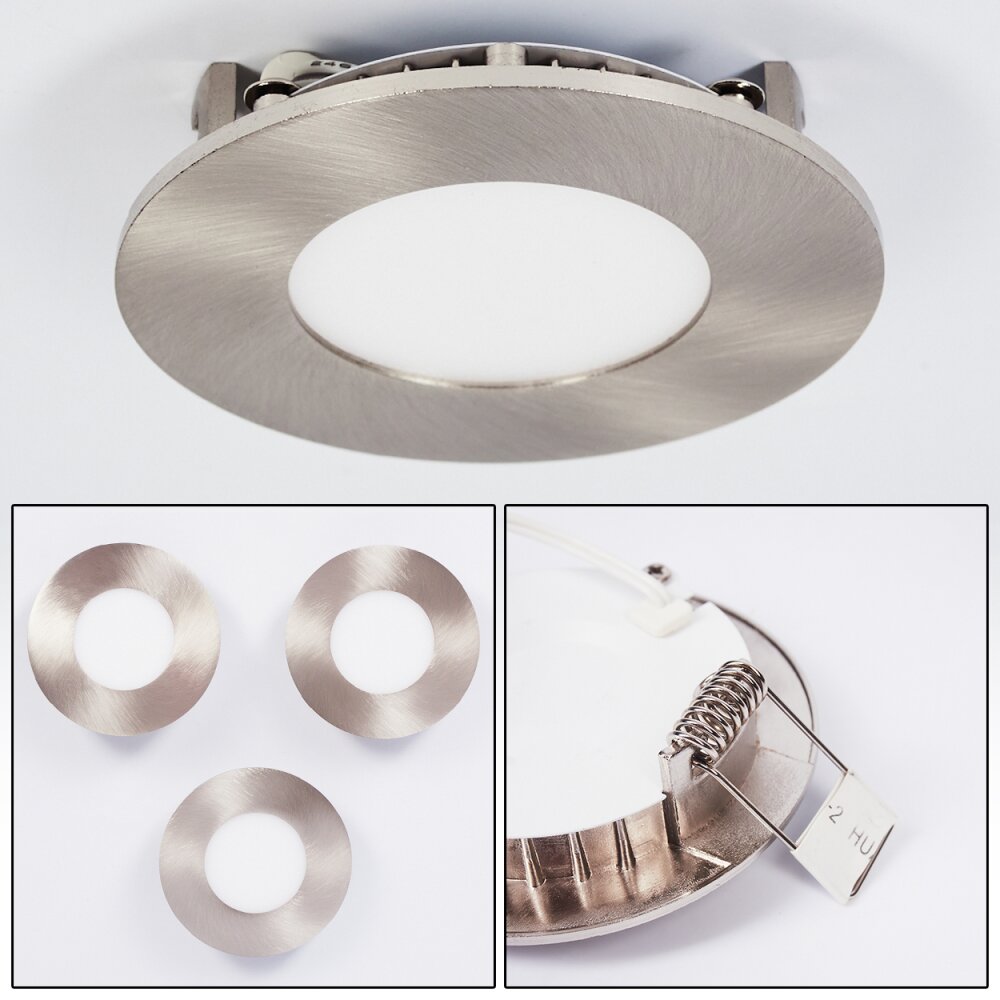 Finsrud Infälld lampa LED Nickel matt, 1-ljuskällor main product photo