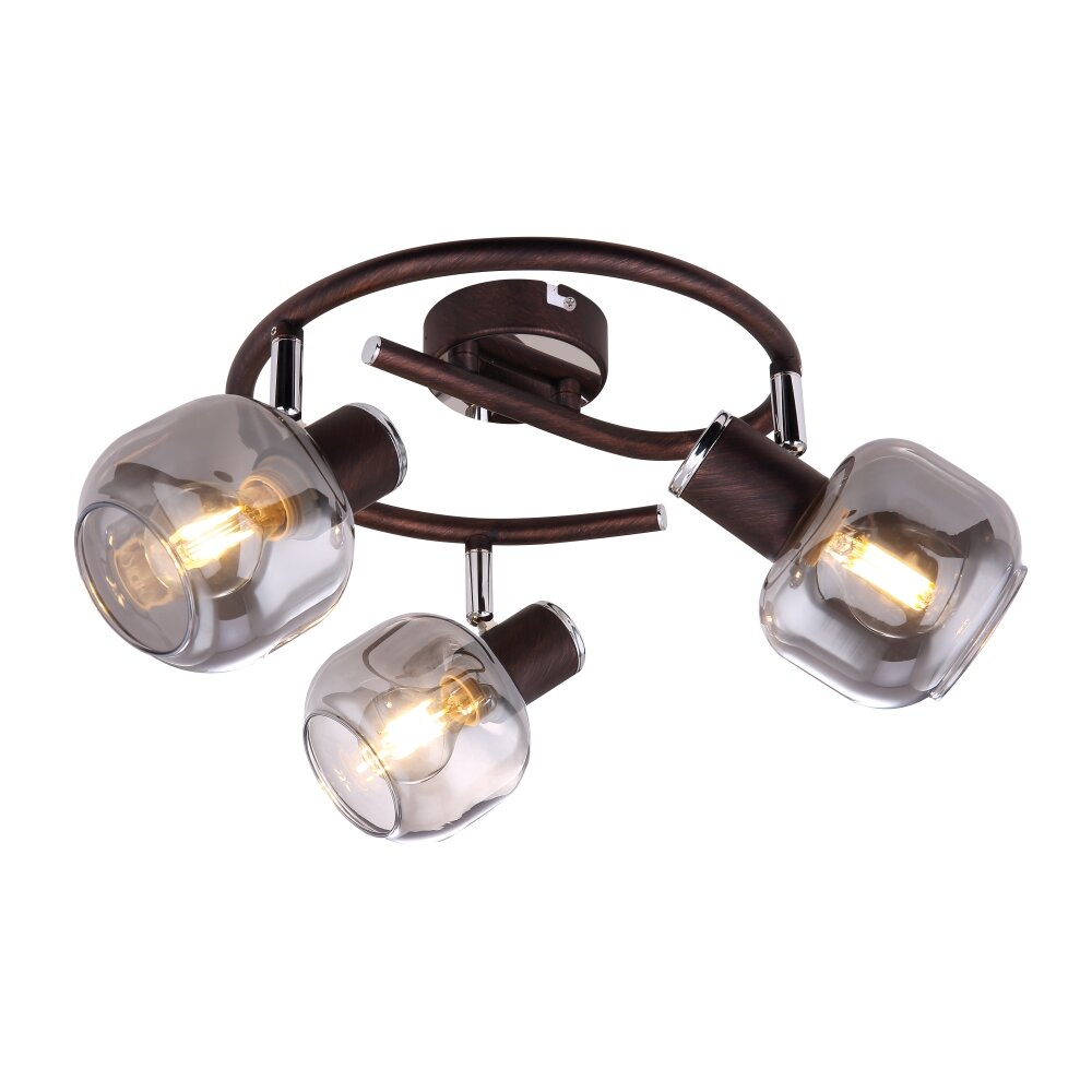 Globo KABU Taklampa, Takstrålkastare Kopparfärg, 3-ljuskällor main product photo