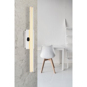 Globo VIGGO Vägglampa LED Aluminium, Krom, 1-ljuskällor