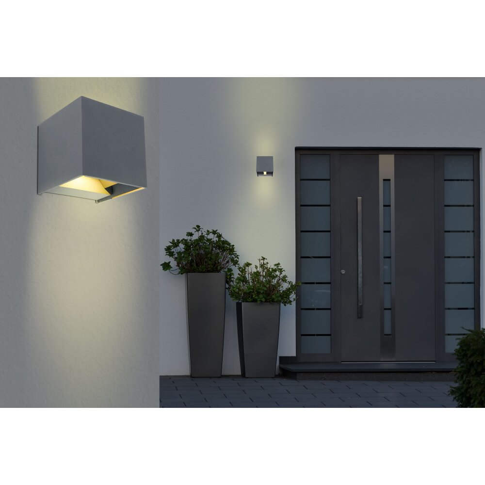 Globo VERONIKA vägglampa utomhus LED Antracit, 1-ljuskällor main product photo