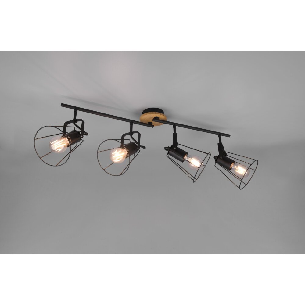 Reality Jaipur Taklampa Svart, 4-ljuskällor main product photo