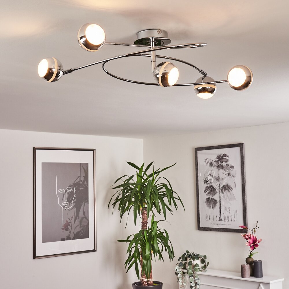 Straumnes Taklampa LED Krom, 5-ljuskällor main product photo