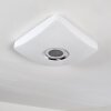 Lovisa Taklampa LED Krom, Vit, 1-ljuskällor, Fjärrkontroll, Färgväxlare