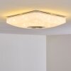 Lovisa Taklampa LED Krom, Vit, 1-ljuskällor, Fjärrkontroll, Färgväxlare