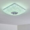 Lovisa Taklampa LED Krom, Vit, 1-ljuskällor, Fjärrkontroll, Färgväxlare