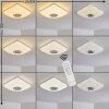 Lovisa Taklampa LED Krom, Vit, 1-ljuskällor, Fjärrkontroll, Färgväxlare