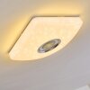 Lovisa Taklampa LED Krom, Vit, 1-ljuskällor, Fjärrkontroll, Färgväxlare