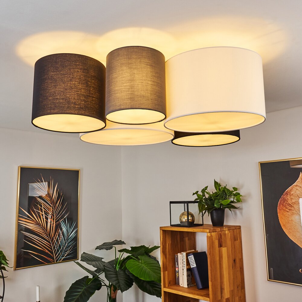 Trisett Taklampa Grått, Svart, Vit, 5-ljuskällor main product photo