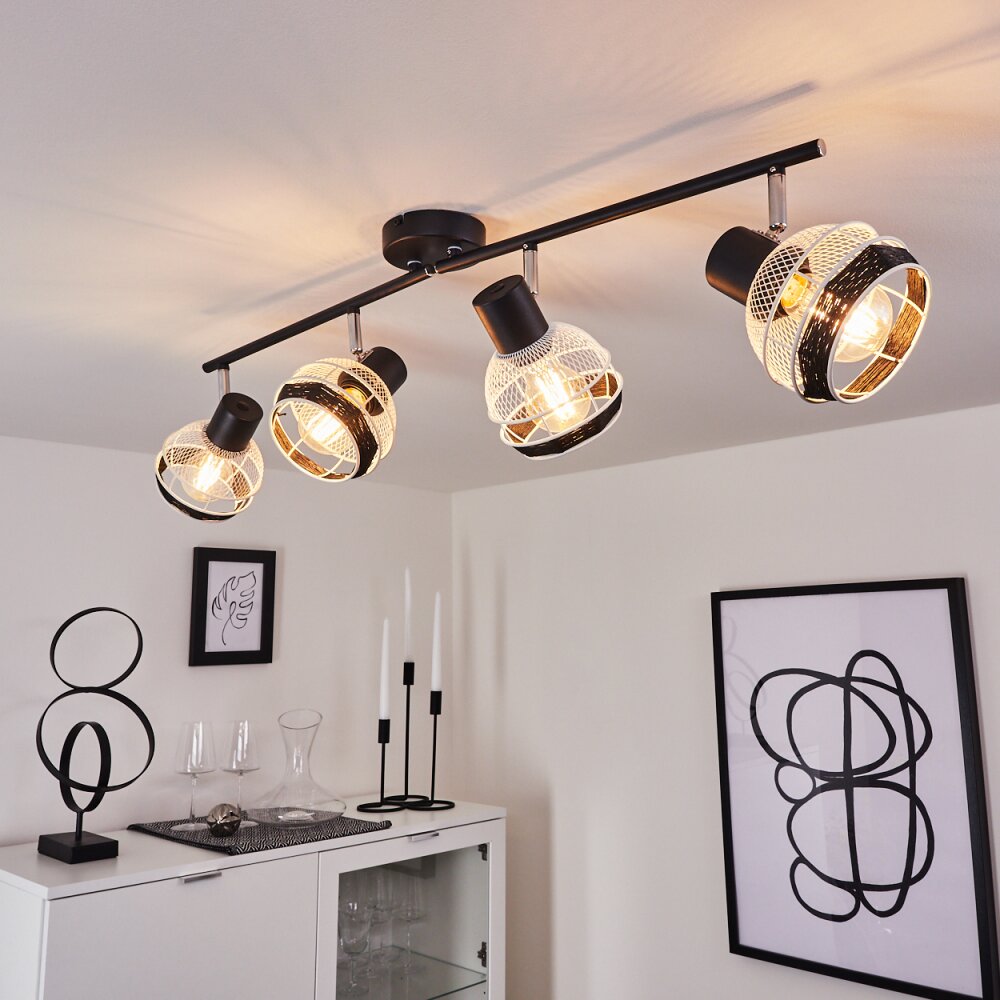 Revsbotn Taklampa, Takstrålkastare Krom, Svart, 4-ljuskällor main product photo