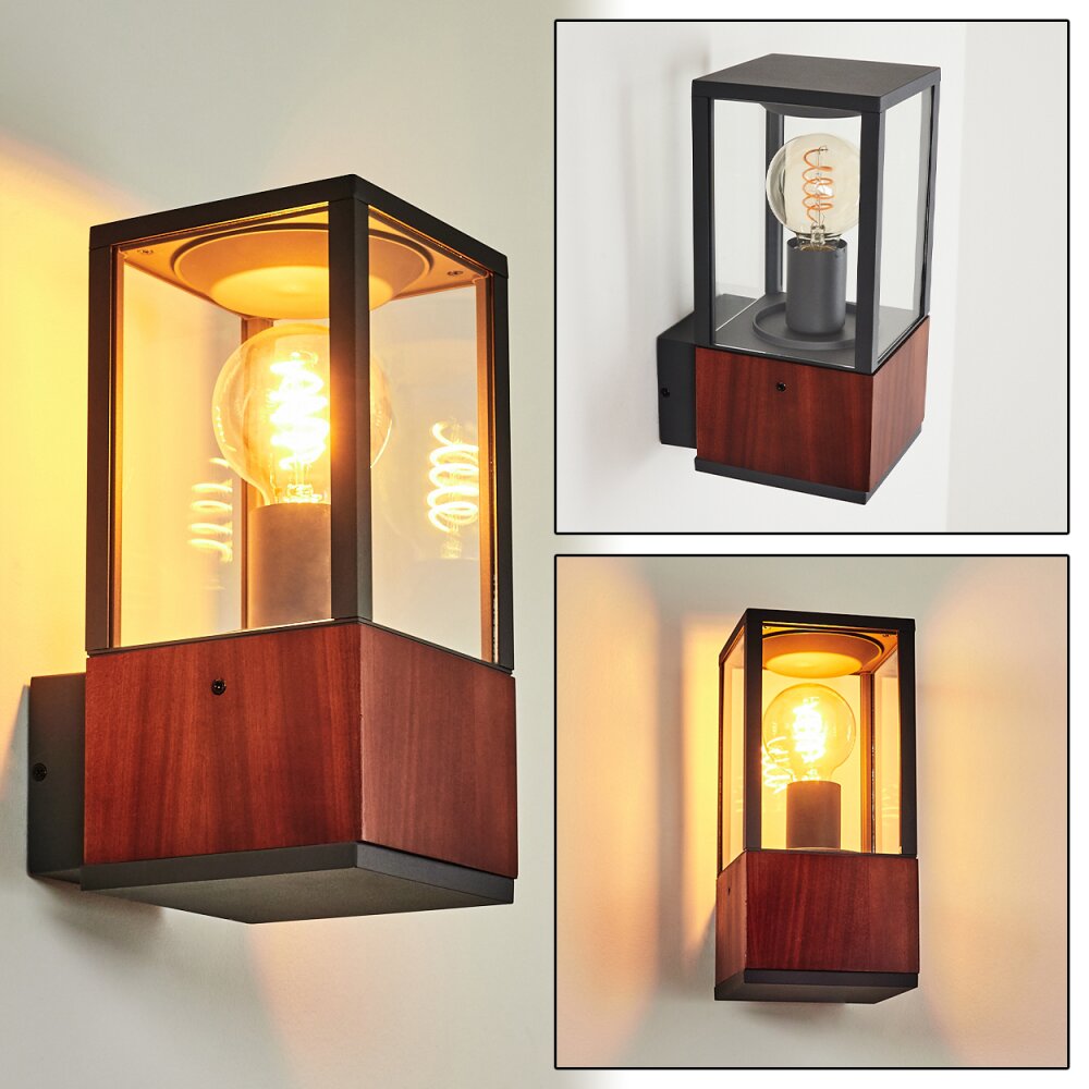 Kiwalik vägglampa utomhus Antracit, Klart, 1-ljuskällor main product photo