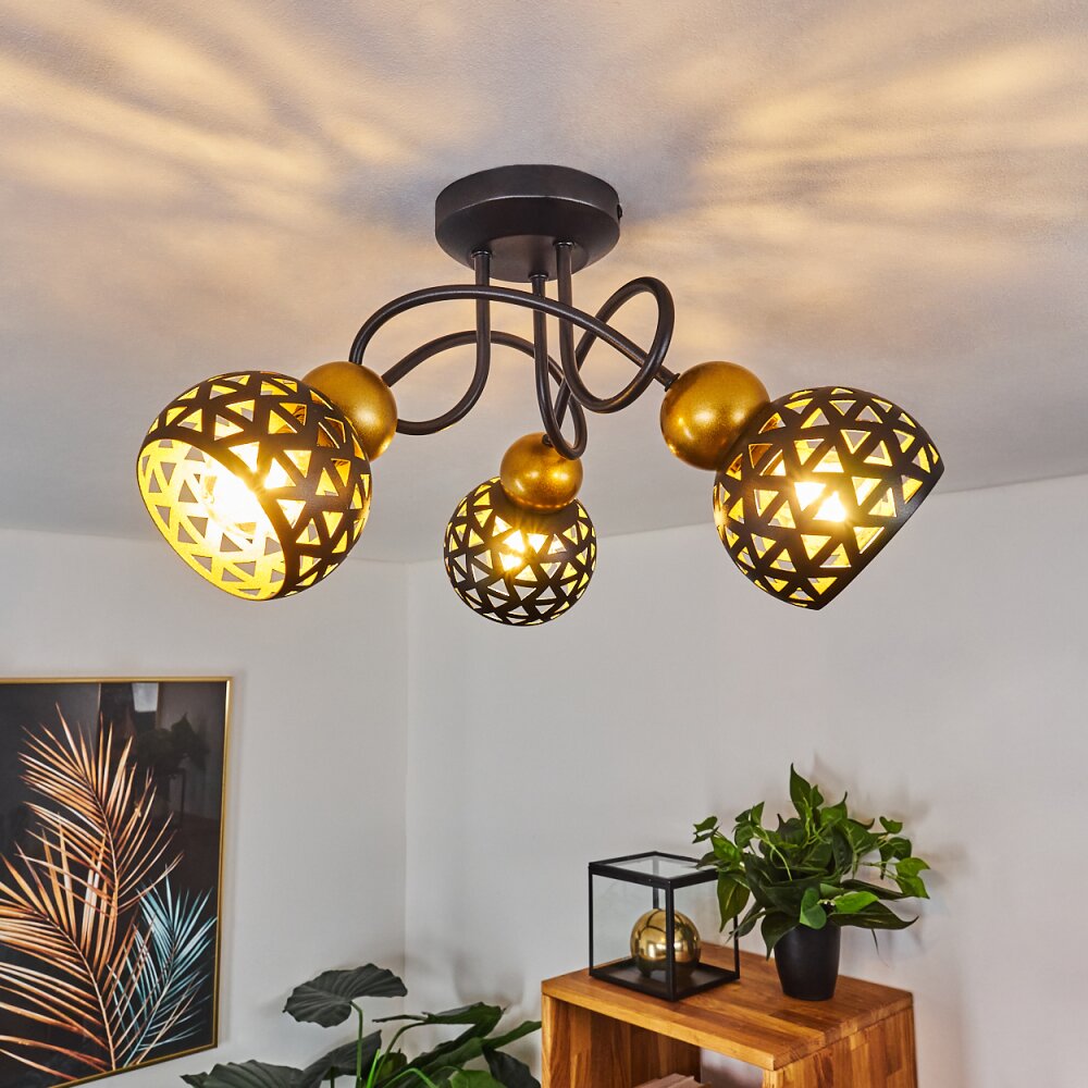Gomsrud Taklampa Svart, 3-ljuskällor main product photo