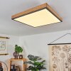 Salmi Taklampa, Panel LED träoptik, Svart, Vit, 1-ljuskällor