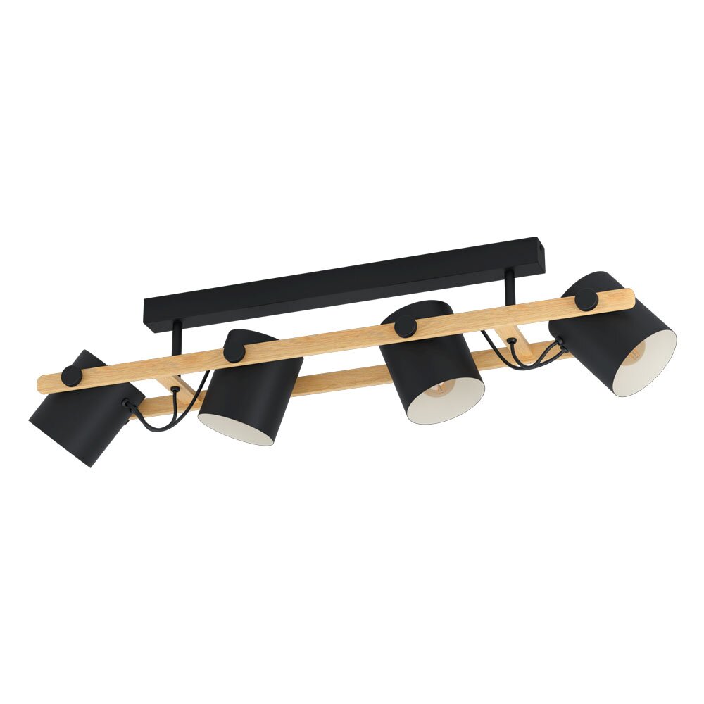 Eglo Lampor HORNWOOD Taklampa cremefärgad, Svart, 4-ljuskällor main product photo