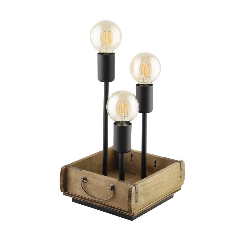 Eglo Lampor WOOTTON Bordslampa Brun, Svart, 3-ljuskällor main product photo