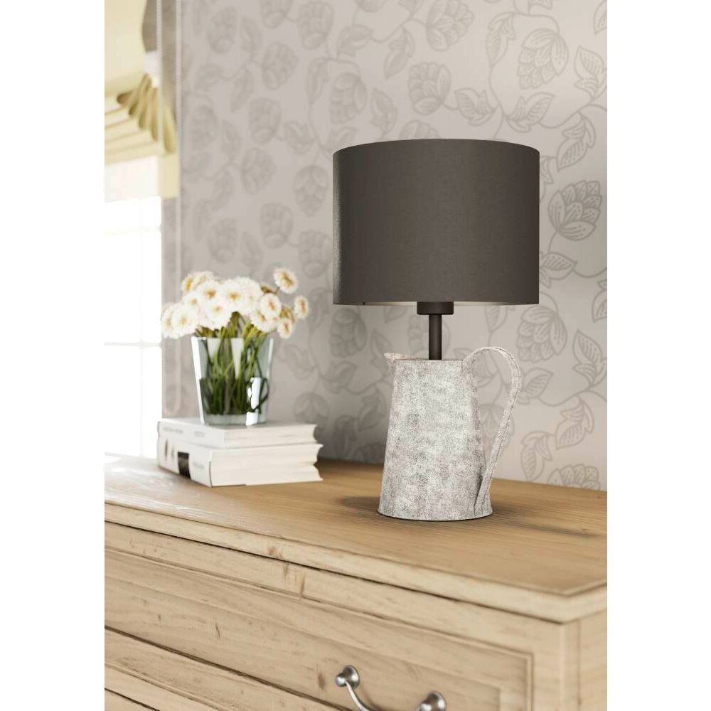 Eglo KENSAL Bordslampa Grått, Svart, 1-ljuskällor main product photo