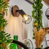 Baripada Vägglampa Trä mörkt, Svart, 1-ljuskällor