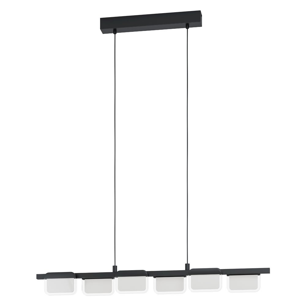 Eglo ERVIDEL Pendelbelysning LED Svart, 6-ljuskällor main product photo