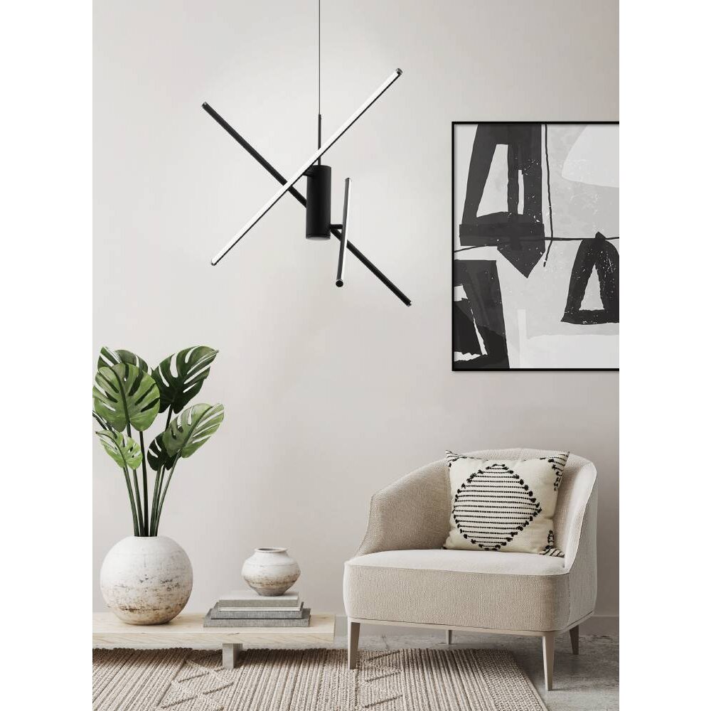 Eglo SALITRE Pendelbelysning LED Svart, 1-ljuskällor main product photo