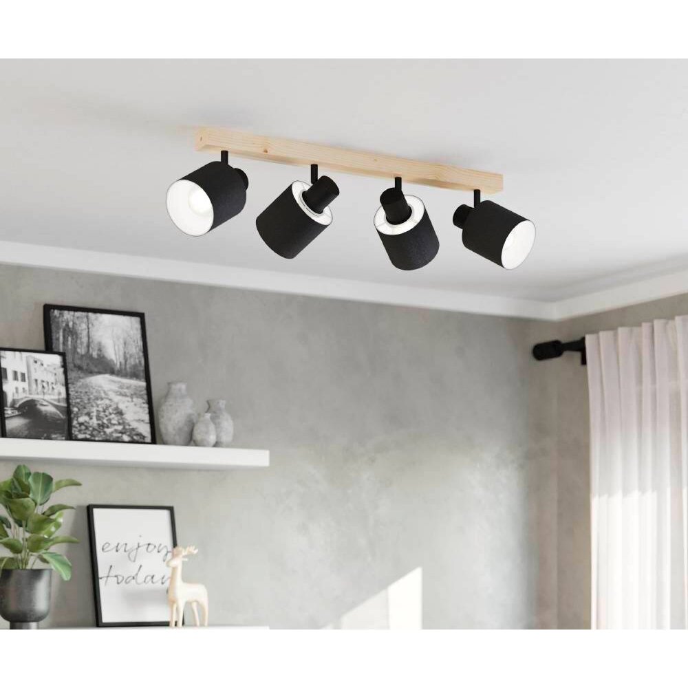 Eglo BATALLAS Taklampa Brun, Svart, 4-ljuskällor main product photo