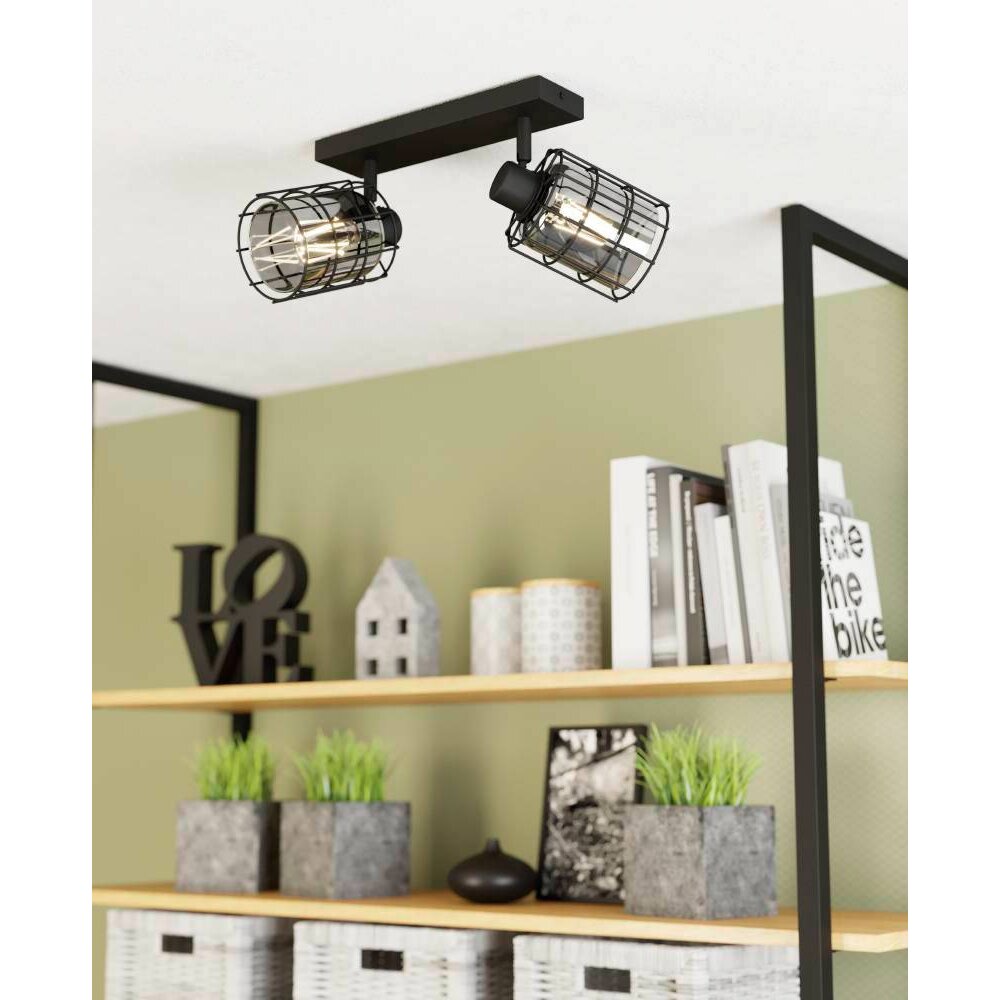 Eglo Lampor CONSACA Taklampa Svart, 2-ljuskällor main product photo