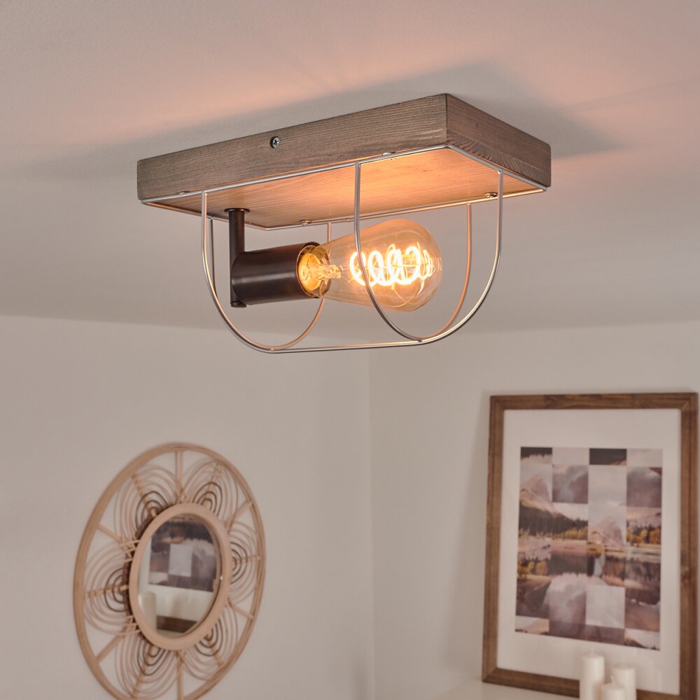 Hodne Taklampa Grått, Naturfärger, Svart, 1-ljuskällor main product photo
