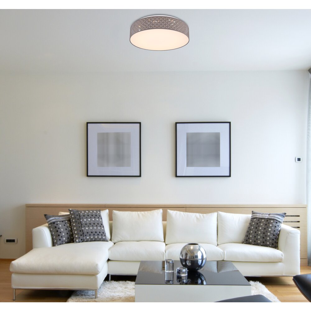 Globo CINDY Taklampa LED Vit, 1-ljuskällor, Fjärrkontroll main product photo