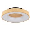 Globo JOLLI Taklampa LED träoptik, 1-ljuskällor, Fjärrkontroll