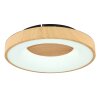 Globo JOLLI Taklampa LED träoptik, 1-ljuskällor, Fjärrkontroll