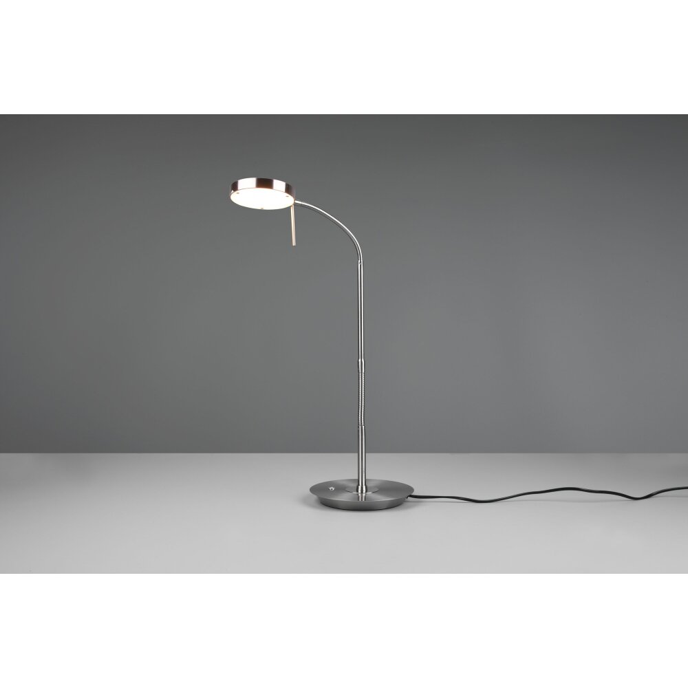 Trio Monza Bordslampa LED Nickel matt, 1-ljuskällor main product photo