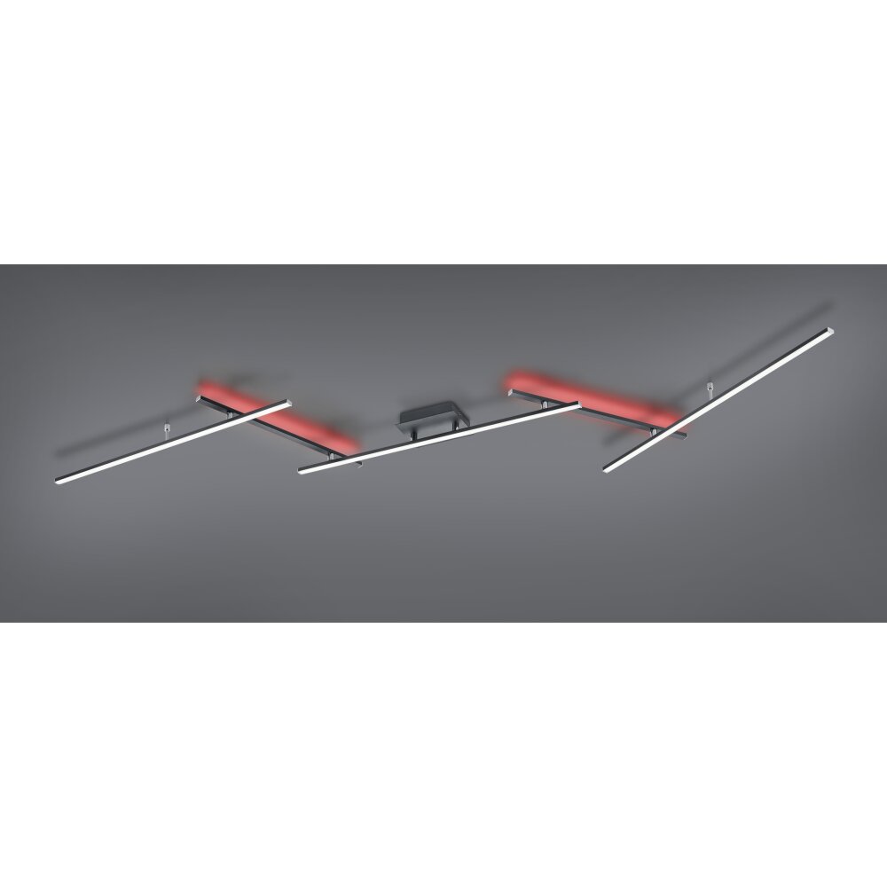 Trio Arvin Taklampa LED Svart, 2-ljuskällor, Fjärrkontroll, Färgväxlare main product photo