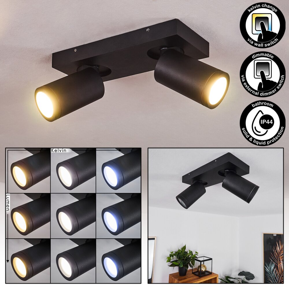 Hakamken Taklampa, Takstrålkastare LED Svart, 2-ljuskällor main product photo